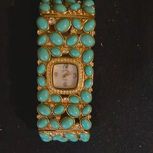 Adrienne watch turquoise color